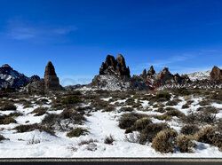 Pico Del Teide w śniegu