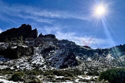 Pico Del Teide w śniegu