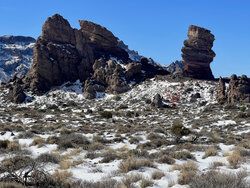 Pico Del Teide w śniegu