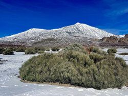 Pico Del Teide w śniegu
